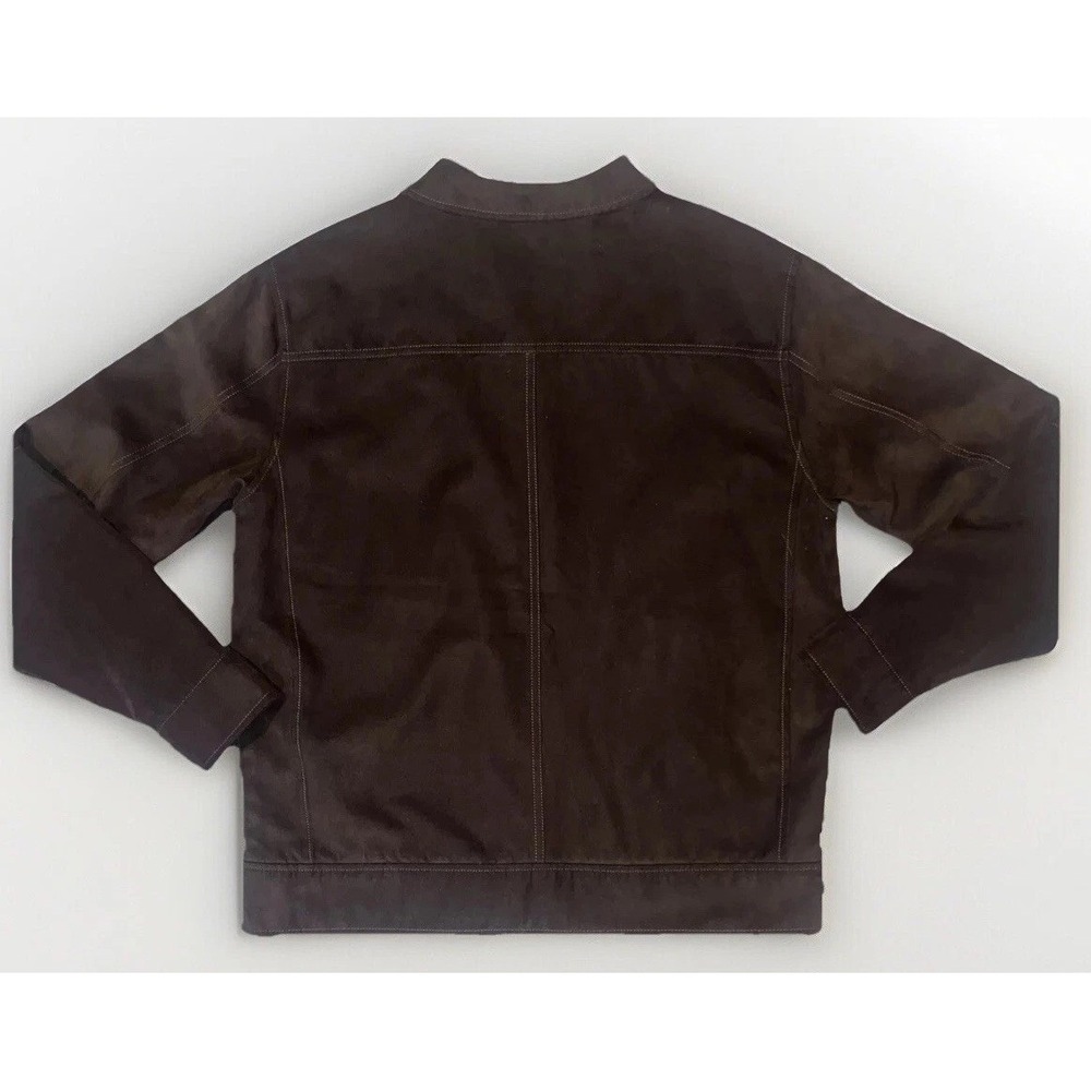 University Of Minnesota Brown Suede Jacket CUTTER & BUCK embroidered Size S - Picture 3 of 12